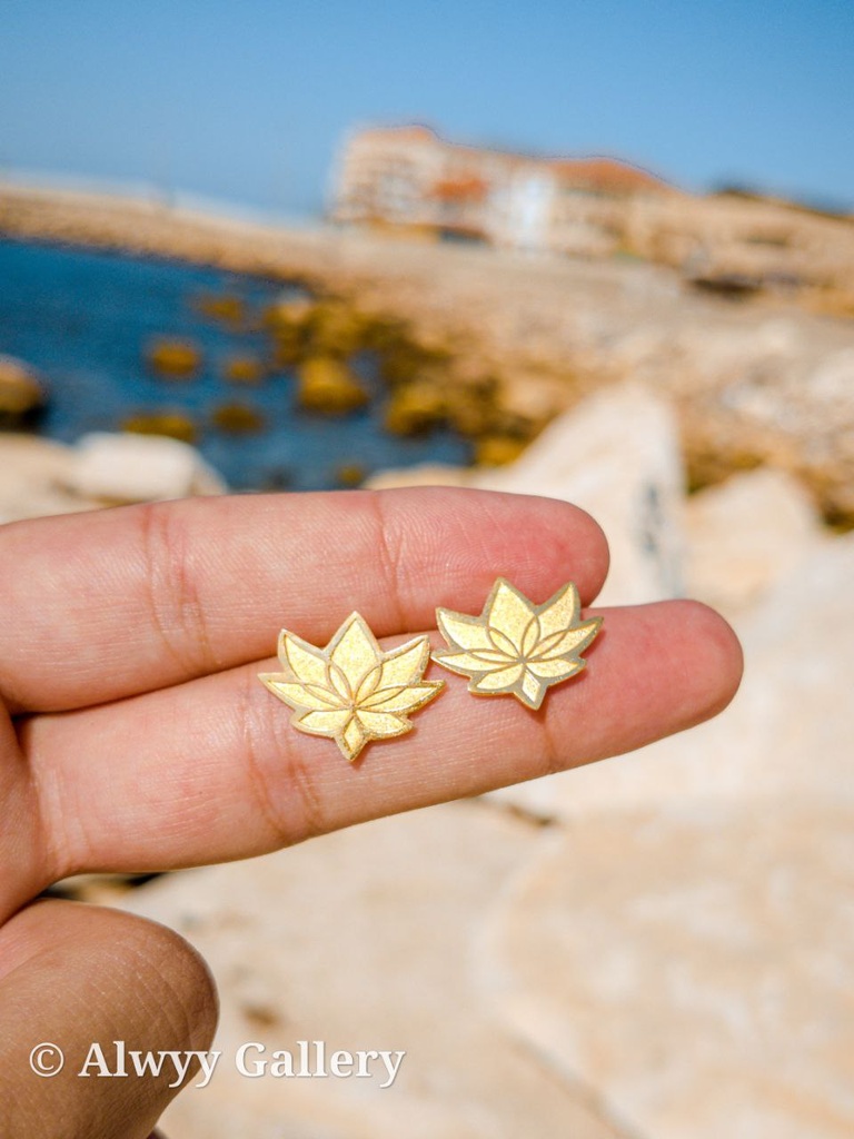 lotus earrings