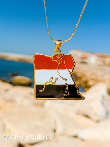 خريطة مصر ملونة